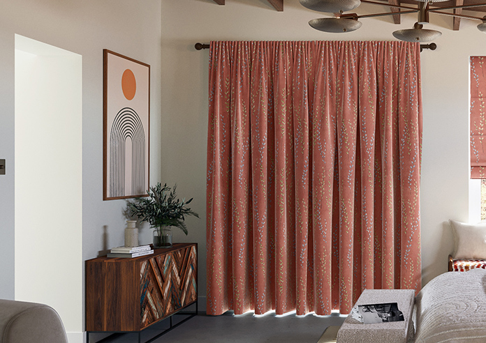 Willow Field, French Coral - Made to Measure Curtains - Image 7